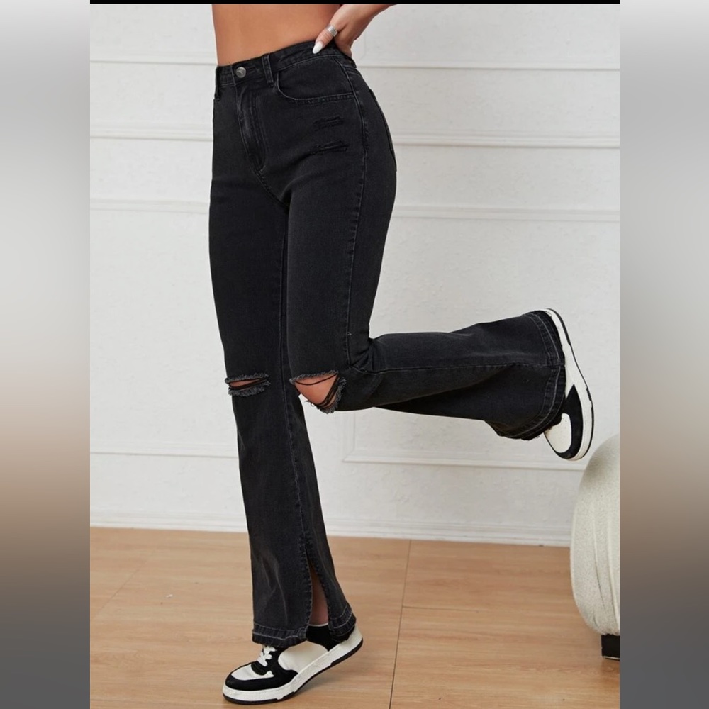 Black Flare Jeans